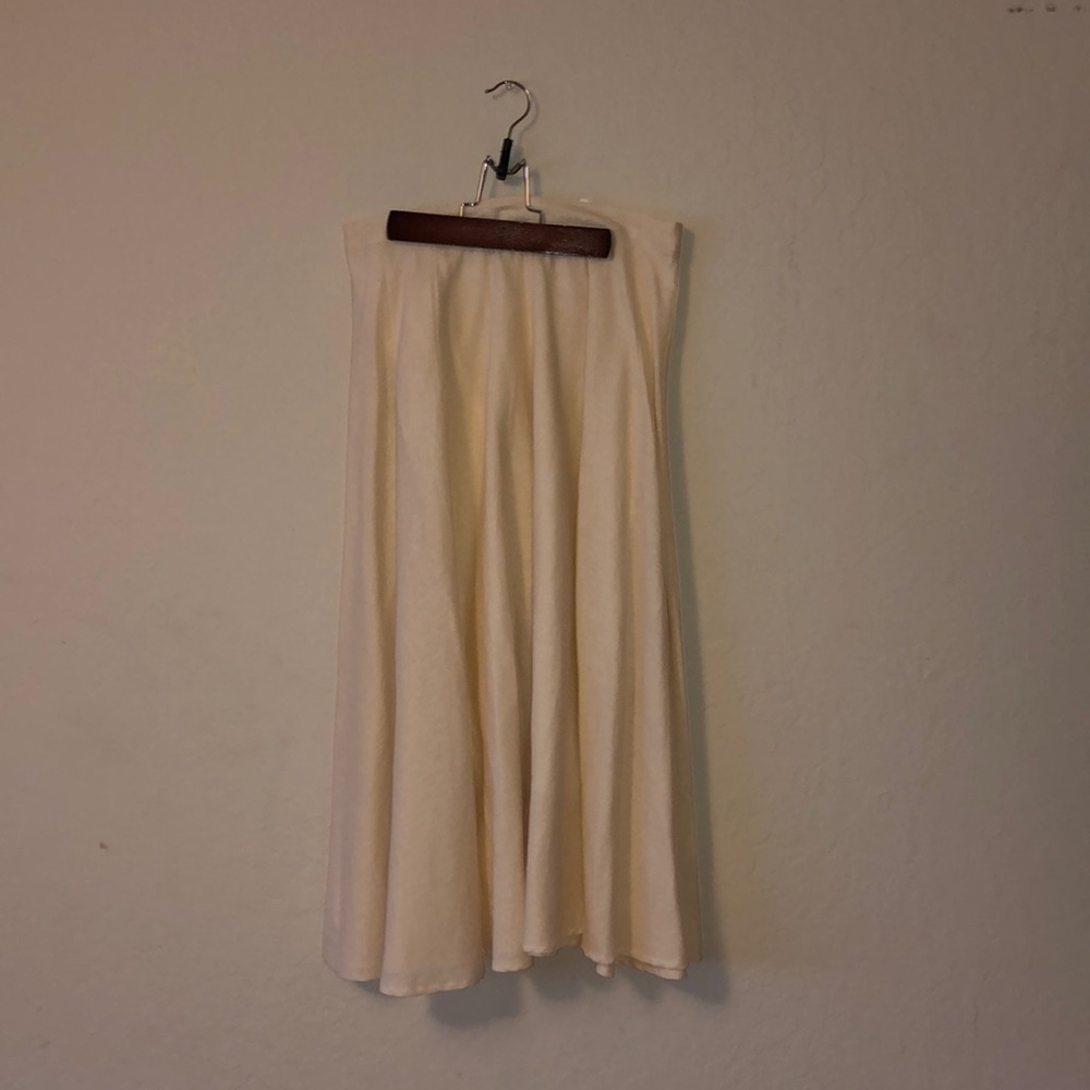 Long Cream Colored Skirt